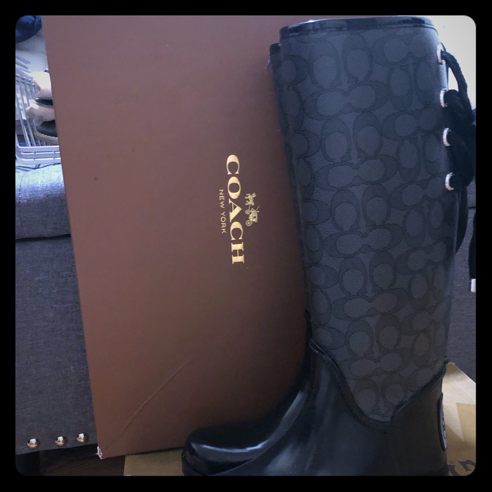 Authentic coach Rain boots